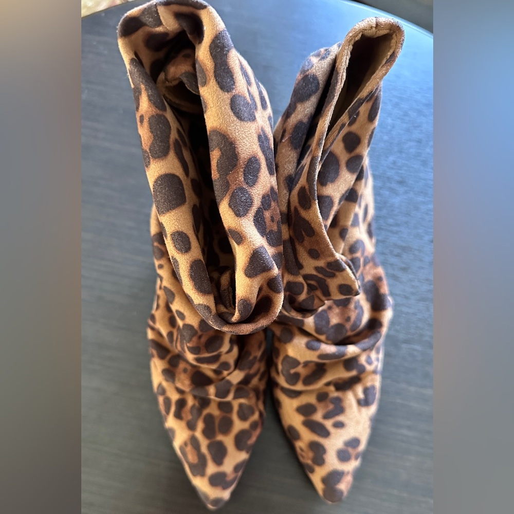 Leopard Print Booties - Picture 2 of 6